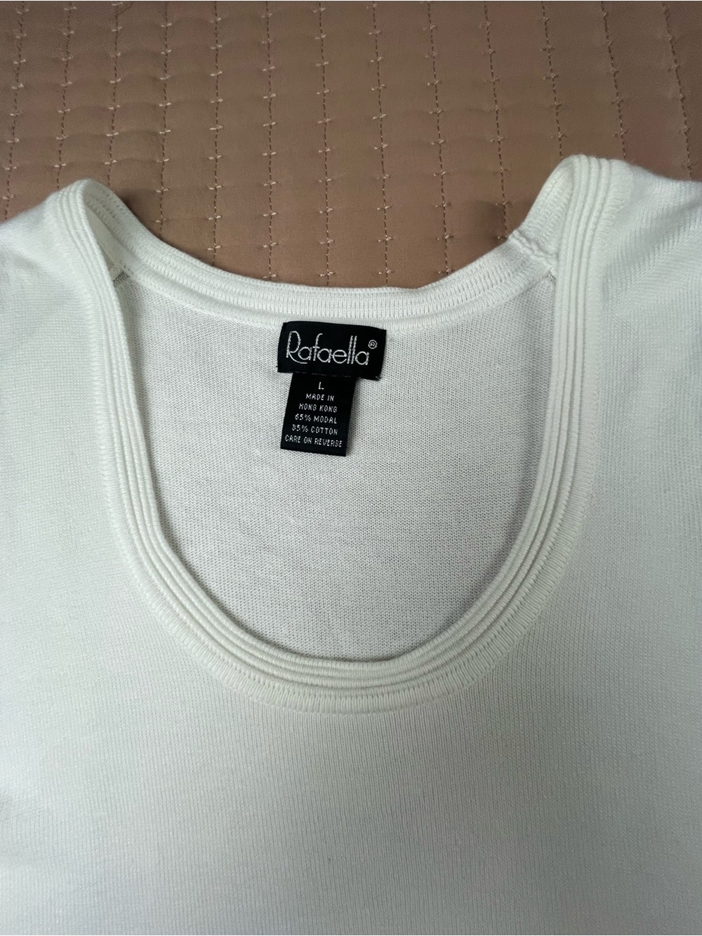 VTG Rafaella Knit Tank Top large - Picture 2 of 6